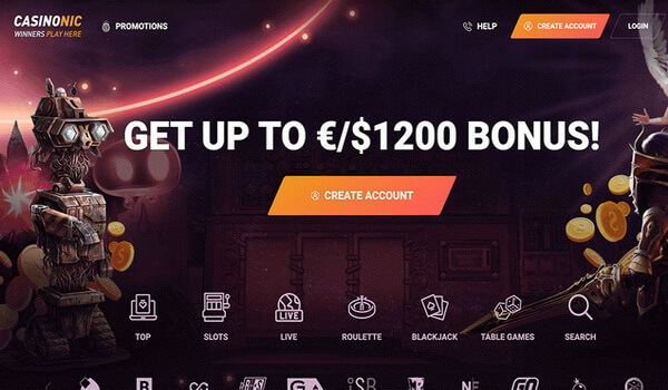 Play with real money in online casino Casinonic