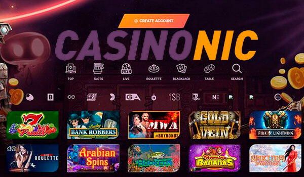 Play with real money in online casino Casinonic